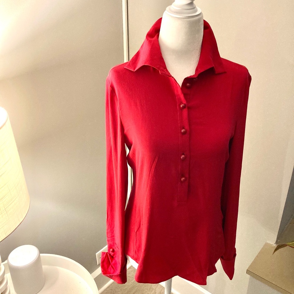 If you a tiny.... Emporio Armani real silk blouse
